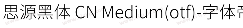 思源黑体 CN Medium(otf)字体转换